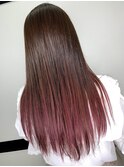 【夏カラー】wealstar hair designグラデーションカラーピンク☆
