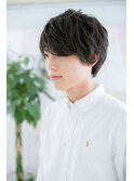 重め前髪の大人ショートa