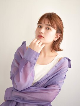 ジュール サウス 新宿南口(Joule South) 顔型別ヘアスタイル特集/マロンベージュ/Aラインボブ/新宿