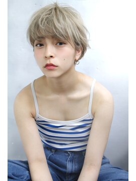 ブラン 広島八丁堀(Blanc) 【Blanc 広島】外国人風スモーキーグレージュ＿ショート