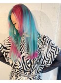 pink&turquoise
