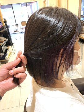 アース オーセンティック 長崎浜町店(EARTH Authentic) 職場にもバレにくい今時おしゃれインナーカラー