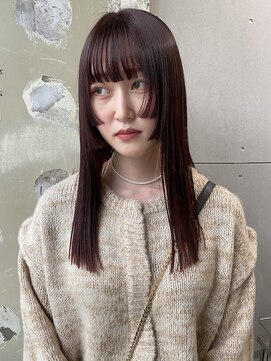 ロジ(loji) step cut × wine red