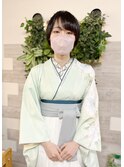 袴着付けとボブアレンジ【ヘアセット/立川/立川南/浴衣/袴】