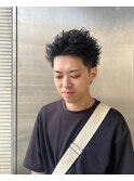 【HYPE】90'sスパイキーショート/黒髪/ビジネス