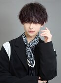 無造作スパイラルショート