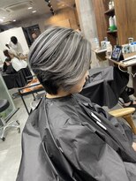 ラフ(LAFF) #バレイヤージュ#グレージュカラー#ボブウルフ#ココアベージュ