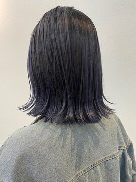 キティン 吉祥寺(kitin) 《kitin吉祥寺》バレイヤージュ　ブルーアッシュ　外ハネ　ロブ