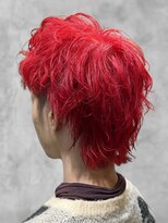 ルシードスタイル ボーグル岐阜店(LUCIDO STYLE BOGL) ハイレッド×ショートウルフ