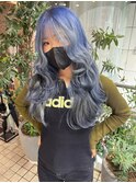 色落ちはシルバー◎ラベンダーブルー♪【多田華歌】