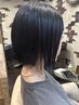 《ケア重視★》カット+ケラチンジェル美容液カラー+トリートメント　￥15180