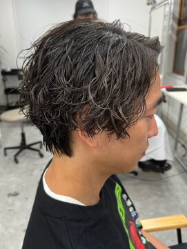 フゥ 宇都宮(FeU) 波巻きパーマメンズパーマメンズヘアツーブロックツイストパーマ