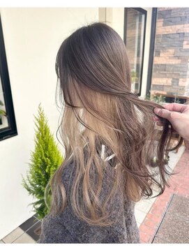 リバース(RE:birth) ミルクティーベージュのインナーカラー