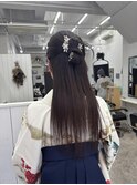 ハーフアップ　カチモリ