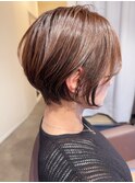 神戸・40代ショートボブ・小顔効果のあるショートボブ＃ショート