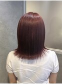 レッドブラウン／赤茶色／ブリーチ／ファンシーピンク／髪質改善