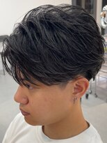 アンサー 渋谷(ANSWER)&nbsp;シースルーセンターパートフェザーパーマ髪質改善縮毛矯正