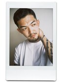 MEN'S HAIRサイドパートフェードカットブルーブラック