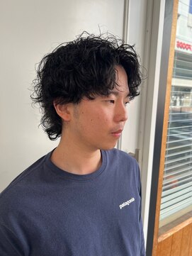 フィッティ 横須賀中央店(fiti) 波巻きツイストスパイラル　メンズウルフ　メンズパーマ　カット