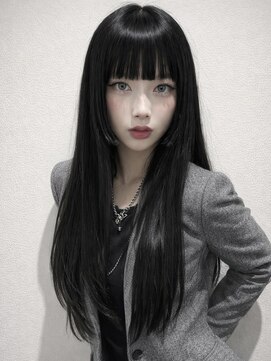 ユウキカガヤキ(YUUKI KAGAYAKI) 姫路 レイヤーカット ロング 姫路 縮毛矯正 縮毛矯正 自然