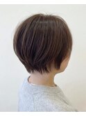 丸さが可愛いショート/ショートボブ/丸みショート