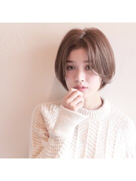 ベル 銀座並木通り店(Belle) 大人かわいい　前髪長めの小顔ショートボブ〔Belle銀座〕