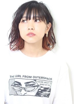 モディッシュ(modish beauty) インナーカラーニュアンスボブ