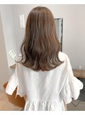 【天神今泉loty】切りっぱなし　ミディアム×シアベージュ