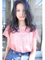 ダブル(DouBLe)&nbsp;シースルーバング×ブルーアッシュ