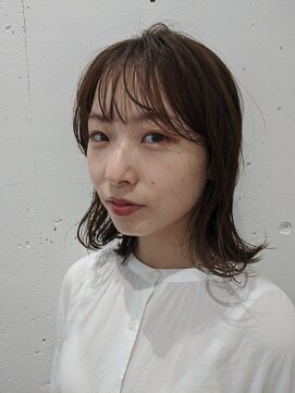 ソアヘアー(Soar hair) アッシュカラー+ミックス巻き