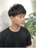 黒髪マッシュ