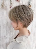 ハイトーンショート#マッシュ#ベビーバング