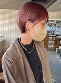 salon sea サロンスタイル ピンクベージュショート