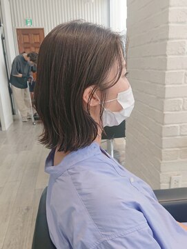 アーロン(aaron) お客様スタイル☆切りっぱなしくびれボブ
