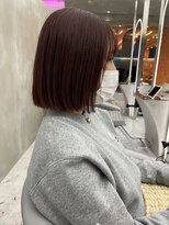 ロンドルーチェ 心斎橋(Lond luce)&nbsp;ダークアッシュ/ミディアムレイヤーカット［髪質改善/縮毛矯正］