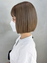 アイティーバイアルバム 北千住店(IT by ALBUM)&nbsp;ナチュラルベージュ_斜めバンググレージュカラー_ba403343