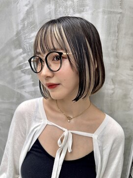 ロンド ストラーダ 心斎橋(Lond strada) マチルダボブ×インナーグレージュ【髪質改善/縮毛矯正】