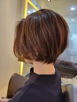 スタイル 成城学園前(STYLE)&nbsp;ハイライトカラー　ショートボブ　丸みショートボブ