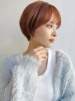 トルネード(TORNADO)&nbsp;大人ショート前髪ありマッシュショート暖色カラー丸顔面長 A1130