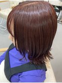 切りっぱなしボブスタイル