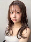 ヌーディーベージュ×濡れ髪うるツヤロング【Dico 上原】