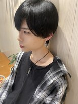 メンズストレートマッシュ
