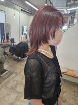 イット(it.) it. YUI ミディアムウルフ レッドブラウン カシスブラウン