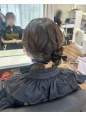 ツインリボンシニヨン