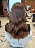 ゆる巻きオレンジブラウン