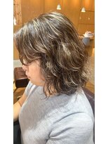 ロッソ 浦添店(Rosso)&nbsp;顔周りレイヤー&ハイライトパーマ