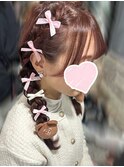 ツイン編み下ろし