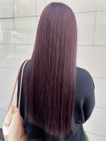 アオゾラヘアーナ ミキザカ アンド パレード(AOZORA HAIR namikizaka＆parade) バイオレッドパープル　髪質改善ストレート　透明感カラー　美髪