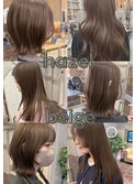 赤みを抑えた透明感ヘーゼルベージュ