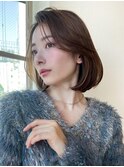 ナチュラル可愛いミディアムヘアスタイル